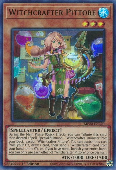 Witchcrafter Pittore [MP20-EN220] Ultra Rare | Exor Games Truro