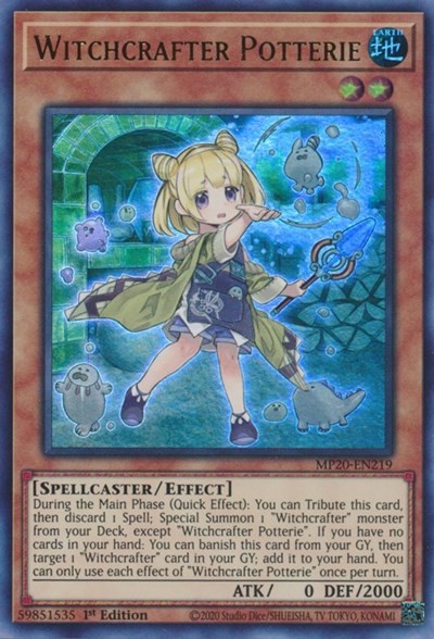 Witchcrafter Potterie [MP20-EN219] Ultra Rare | Exor Games Truro