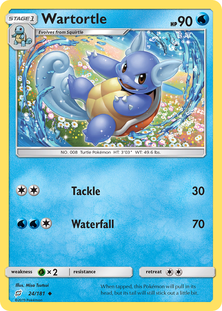 Wartortle (24/181) [Sun & Moon: Team Up] | Exor Games Truro