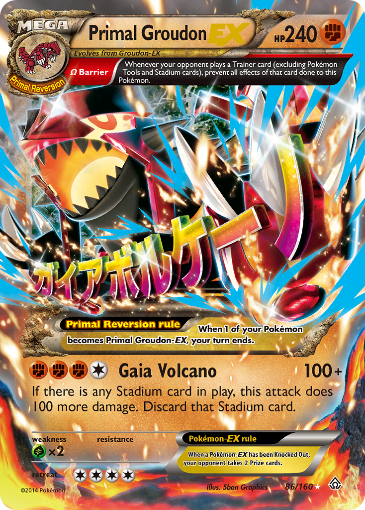 Primal Groudon EX (86/160) [XY: Primal Clash] | Exor Games Truro