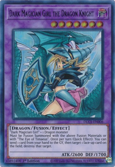 Dark Magician Girl the Dragon Knight (Alternate Art) (Purple) [DLCS-EN006] Ultra Rare | Exor Games Truro