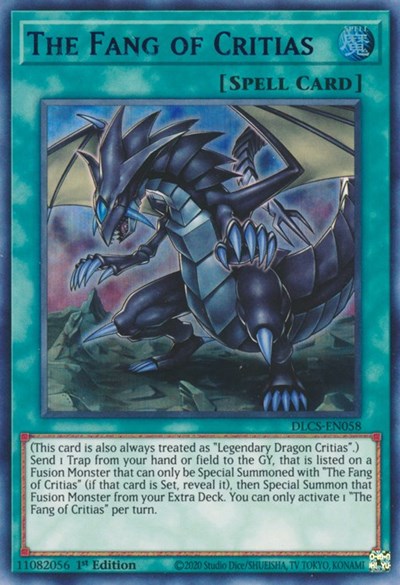 The Fang of Critias (Blue) [DLCS-EN058] Ultra Rare | Exor Games Truro