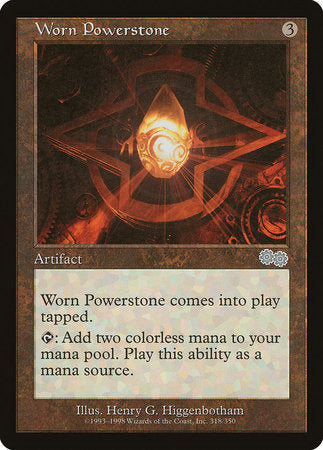 Worn Powerstone [Urza's Saga] | Exor Games Truro