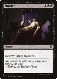 Murder [Zendikar Rising Commander] | Exor Games Truro
