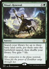 Nissa's Renewal [Zendikar Rising Commander] | Exor Games Truro