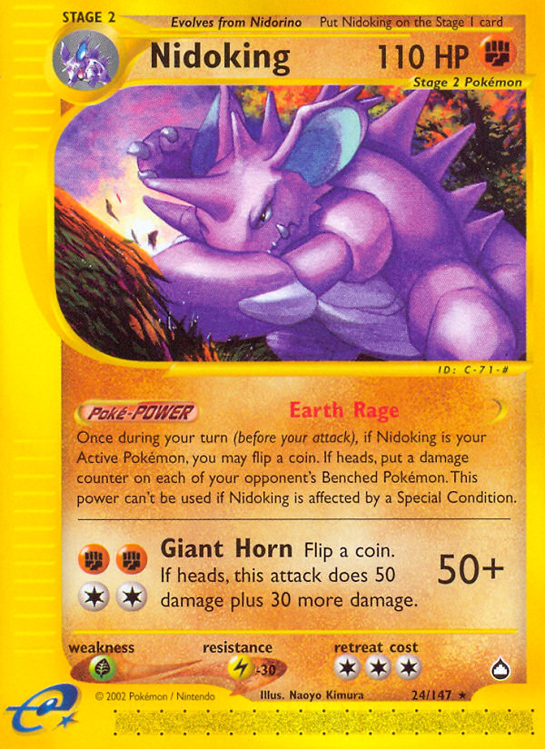 Nidoking (24/147) [Aquapolis] | Exor Games Truro