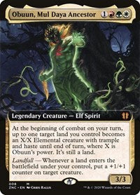 Obuun, Mul Daya Ancestor (Extended Art) [Zendikar Rising Commander] | Exor Games Truro