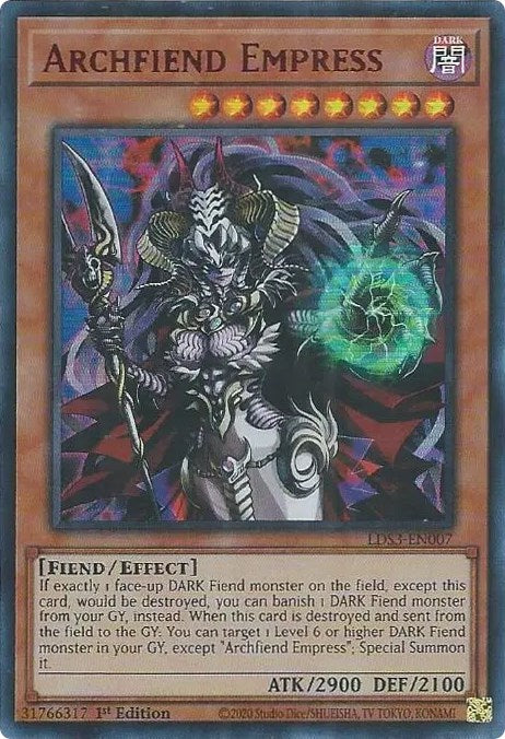 Archfiend Empress (Red) [LDS3-EN007] Ultra Rare | Exor Games Truro