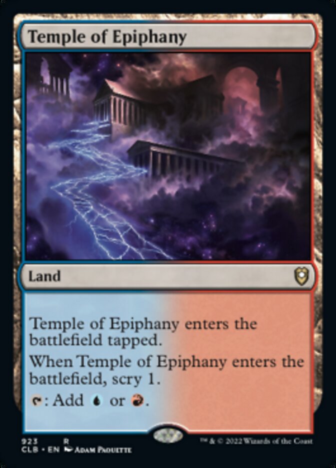 Temple of Epiphany [Commander Legends: Battle for Baldur's Gate] | Exor Games Truro