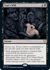 Szat's Will [Commander Legends] | Exor Games Truro