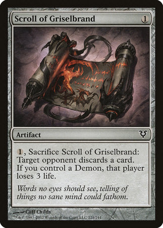 Scroll of Griselbrand [Avacyn Restored] | Exor Games Truro