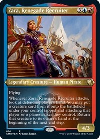 Zara, Renegade Recruiter (Foil Etched) [Commander Legends] | Exor Games Truro