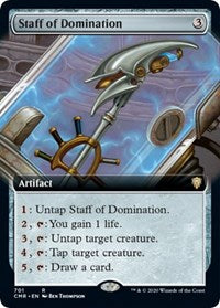 Staff of Domination (Extended Art) [Commander Legends] | Exor Games Truro