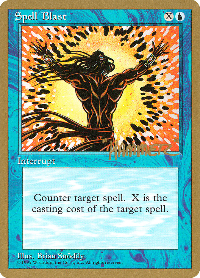Spell Blast (Shawn "Hammer" Regnier) [Pro Tour Collector Set] | Exor Games Truro