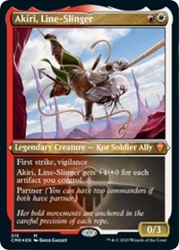 Akiri, Line-Slinger (Foil Etched) [Commander Legends] | Exor Games Truro