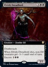 Elvish Dreadlord (Extended Art) [Commander Legends] | Exor Games Truro