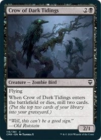 Crow of Dark Tidings [Commander Legends] | Exor Games Truro