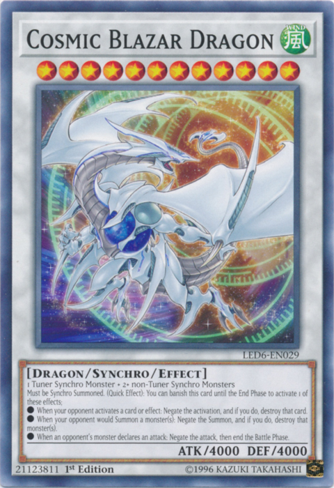 Cosmic Blazar Dragon [LED6-EN029] Common | Exor Games Truro