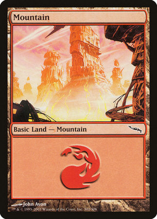 Mountain (302) [Mirrodin] | Exor Games Truro