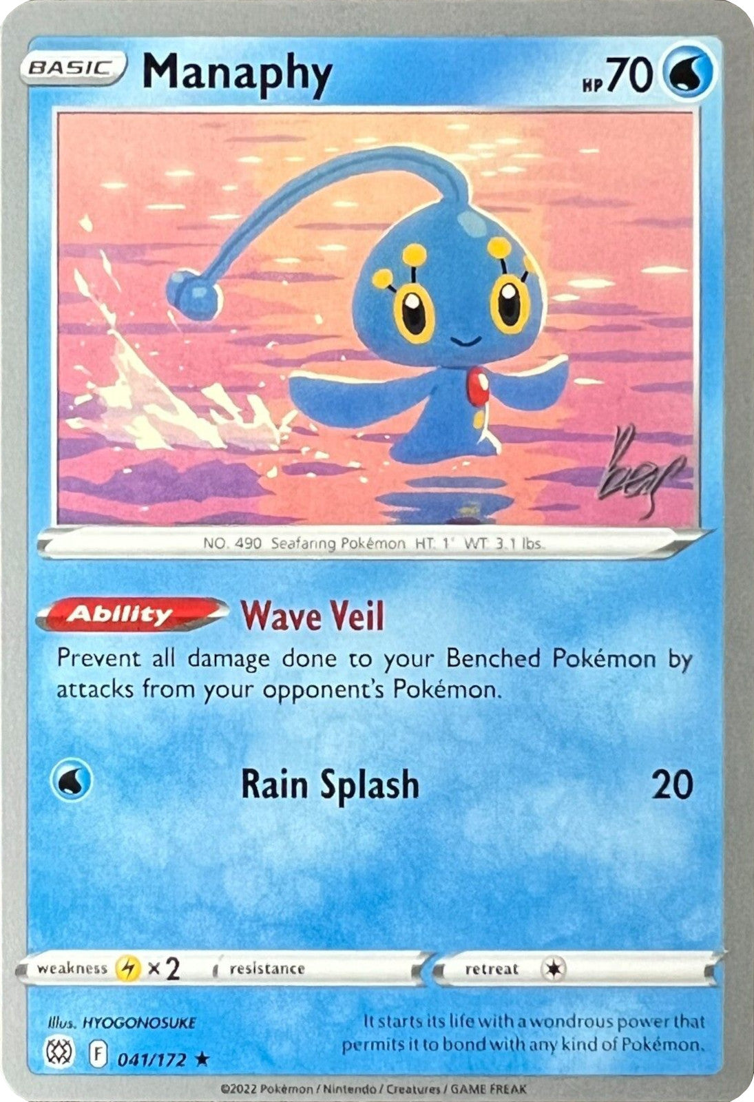 Manaphy (041/172) (Cheryl Again - Sebastian Lashmet) [World Championships 2022] | Exor Games Truro