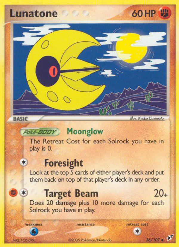 Lunatone (36/107) [EX: Deoxys] | Exor Games Truro