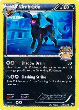 Umbreon (60/108) (Regional Championship Promo) [Black & White: Dark Explorers] | Exor Games Truro