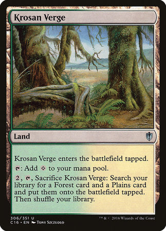 Krosan Verge [Commander 2016] | Exor Games Truro