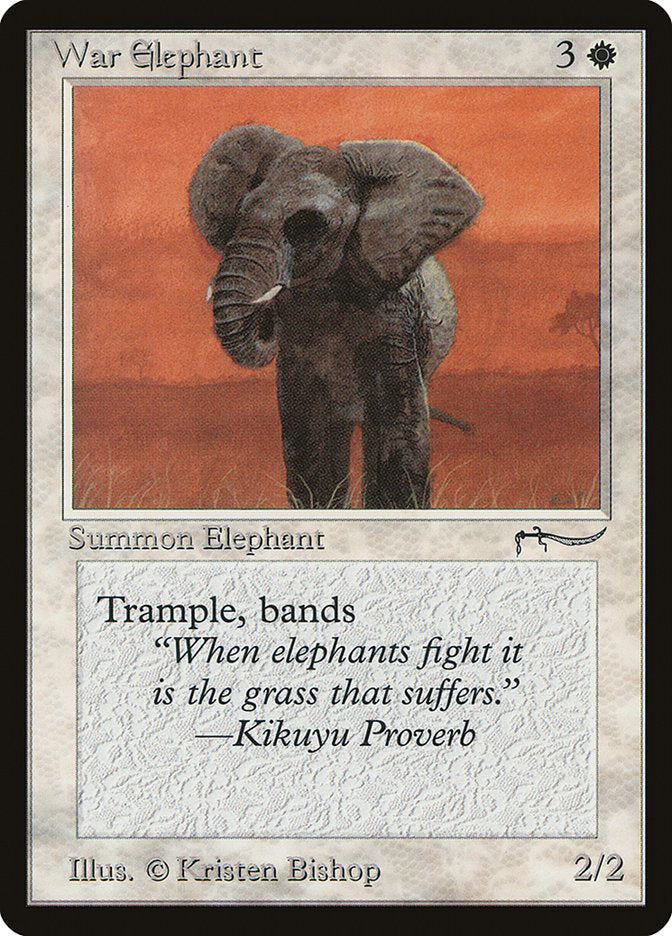 War Elephant (Light Mana Cost) [Arabian Nights] | Exor Games Truro