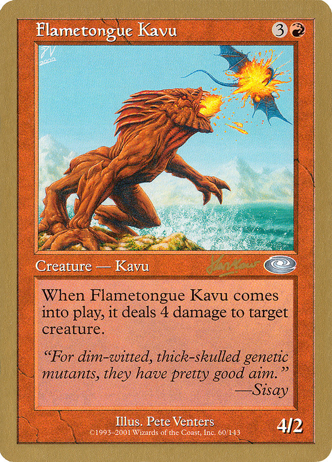 Flametongue Kavu (Sim Han How) [World Championship Decks 2002] | Exor Games Truro