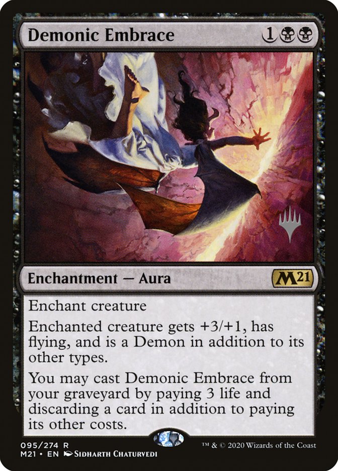 Demonic Embrace (Promo Pack) [Core Set 2021 Promos] | Exor Games Truro