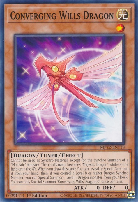 Converging Wills Dragon [MP22-EN118] Common | Exor Games Truro