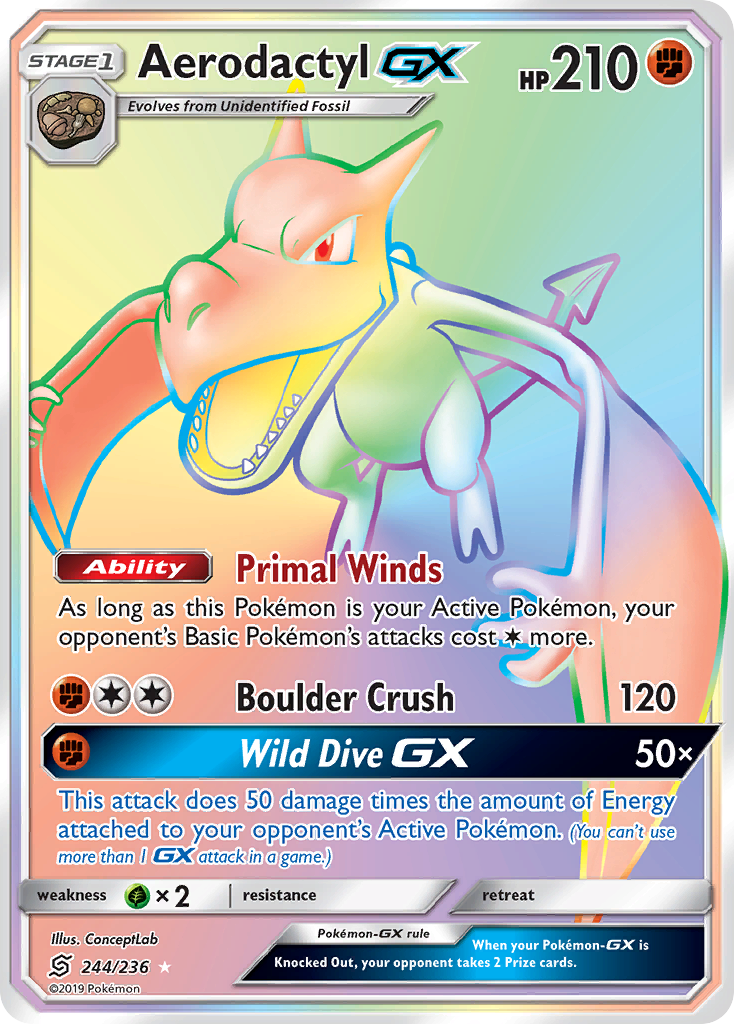 Aerodactyl GX (244/236) [Sun & Moon: Unified Minds] | Exor Games Truro