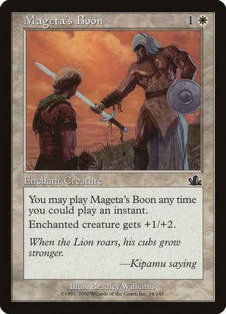 Mageta's Boon [Prophecy] | Exor Games Truro