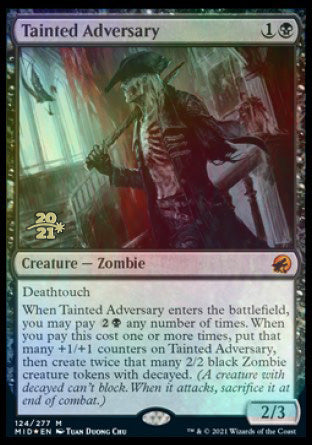 Tainted Adversary [Innistrad: Midnight Hunt Prerelease Promos] | Exor Games Truro