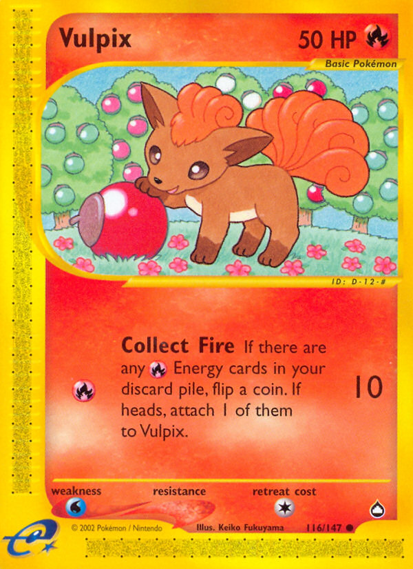 Vulpix (116/147) [Aquapolis] | Exor Games Truro