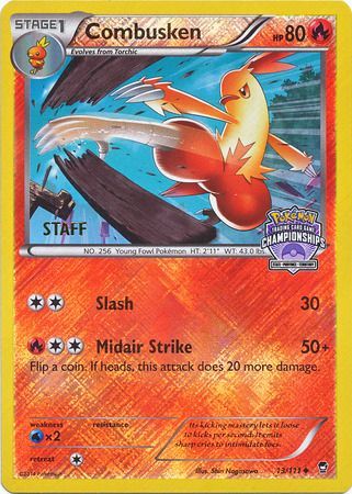 Combusken (13/111) (Championship Promo Staff) [XY: Furious Fists] | Exor Games Truro