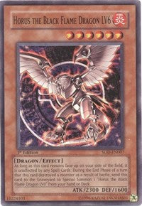 Horus the Black Flame Dragon LV6 [SOD-EN007] Super Rare | Exor Games Truro