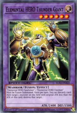 Elemental HERO Thunder Giant [SGX1-ENA22] Common | Exor Games Truro