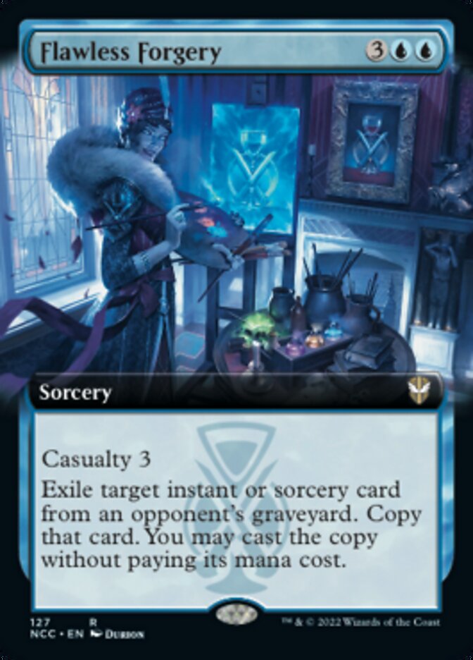 Flawless Forgery (Extended Art) [Streets of New Capenna Commander] | Exor Games Truro