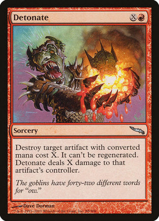 Detonate [Mirrodin] | Exor Games Truro