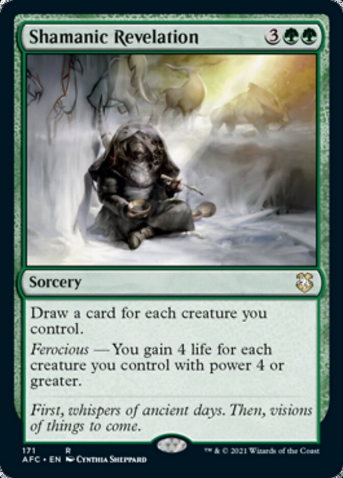 Shamanic Revelation [Dungeons & Dragons: Adventures in the Forgotten Realms Commander] | Exor Games Truro