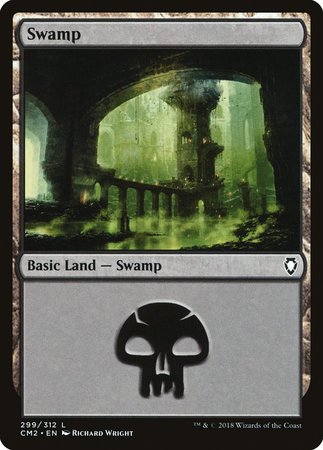 Swamp (299) [Commander Anthology Volume II] | Exor Games Truro