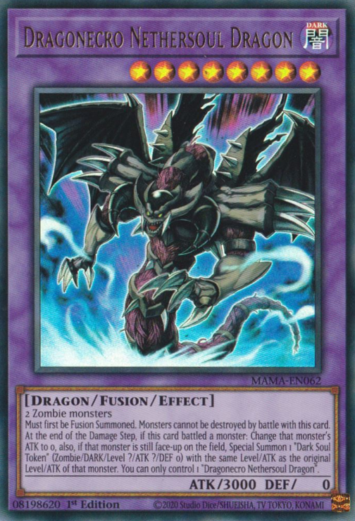 Dragonecro Nethersoul Dragon [MAMA-EN062] Ultra Rare | Exor Games Truro