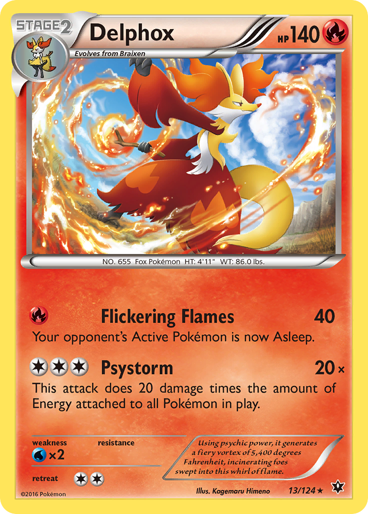 Delphox (13/124) [XY: Fates Collide] | Exor Games Truro