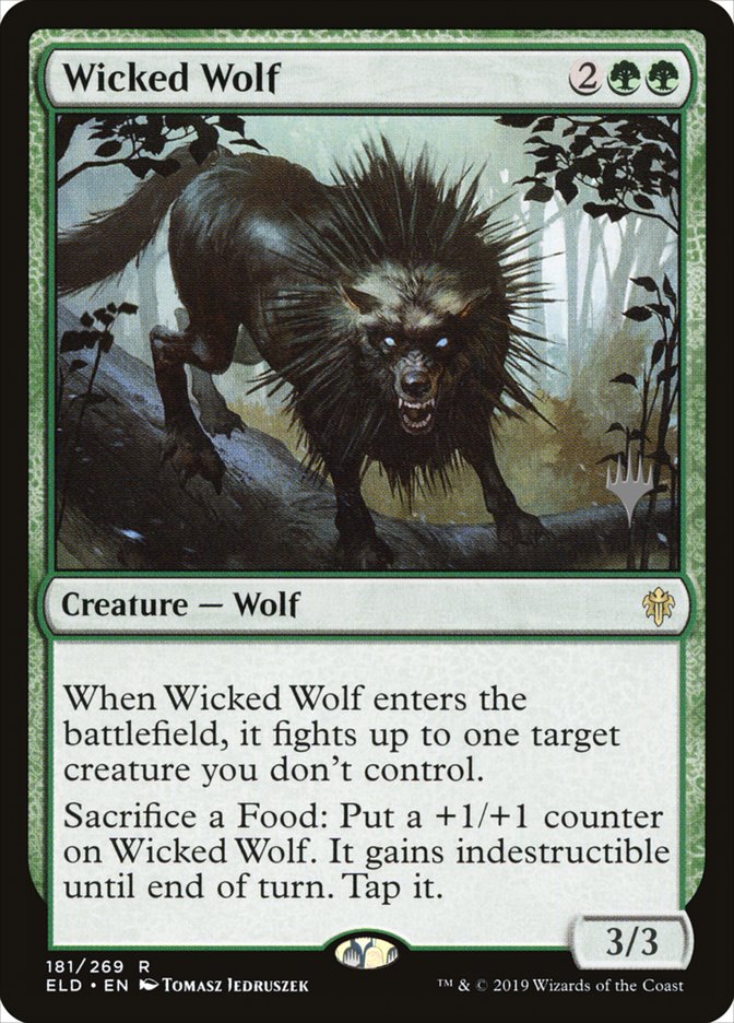 Wicked Wolf (Promo Pack) [Throne of Eldraine Promos] | Exor Games Truro