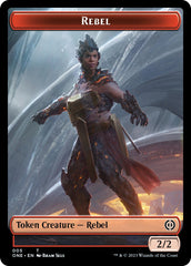 Rebel // Goblin Double-Sided Token [Phyrexia: All Will Be One Commander Tokens] | Exor Games Truro