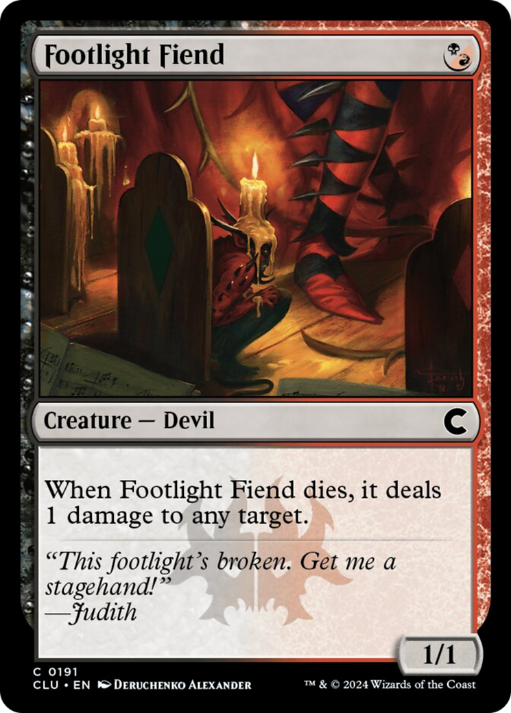 Footlight Fiend [Ravnica: Clue Edition] | Exor Games Truro