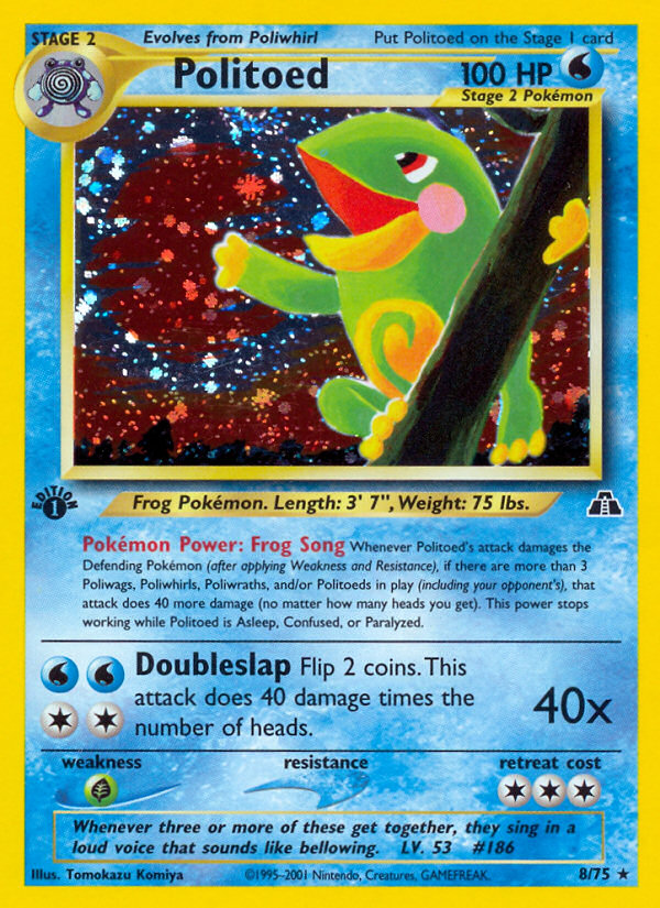 Politoed (8/75) [Neo Discovery 1st Edition] | Exor Games Truro