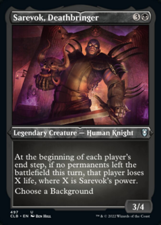 Sarevok, Deathbringer (Foil Etched) [Commander Legends: Battle for Baldur's Gate] | Exor Games Truro