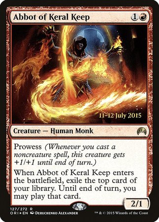 Abbot of Keral Keep [Magic Origins Promos] | Exor Games Truro